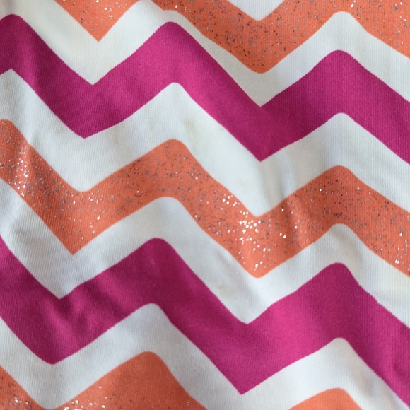 Garnet Hill Kids One-Piece Swimsuit Girls 8 Chevron Pattern - Picture 16 of 16